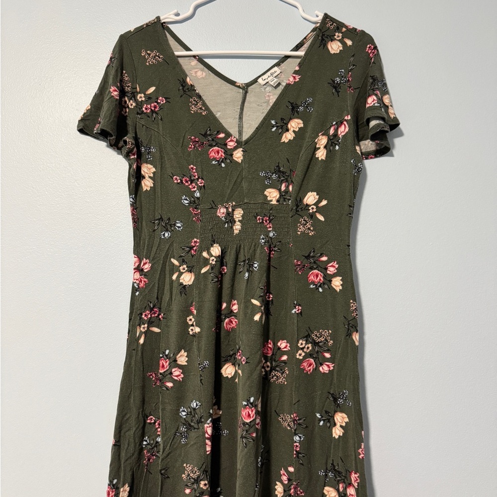 Floral Green Dress